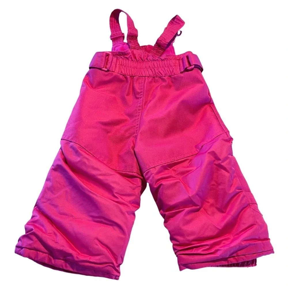 Cat &‎ Jack Baby Girls Pink Snow Bib Overalls Ski Pants 12 Months
